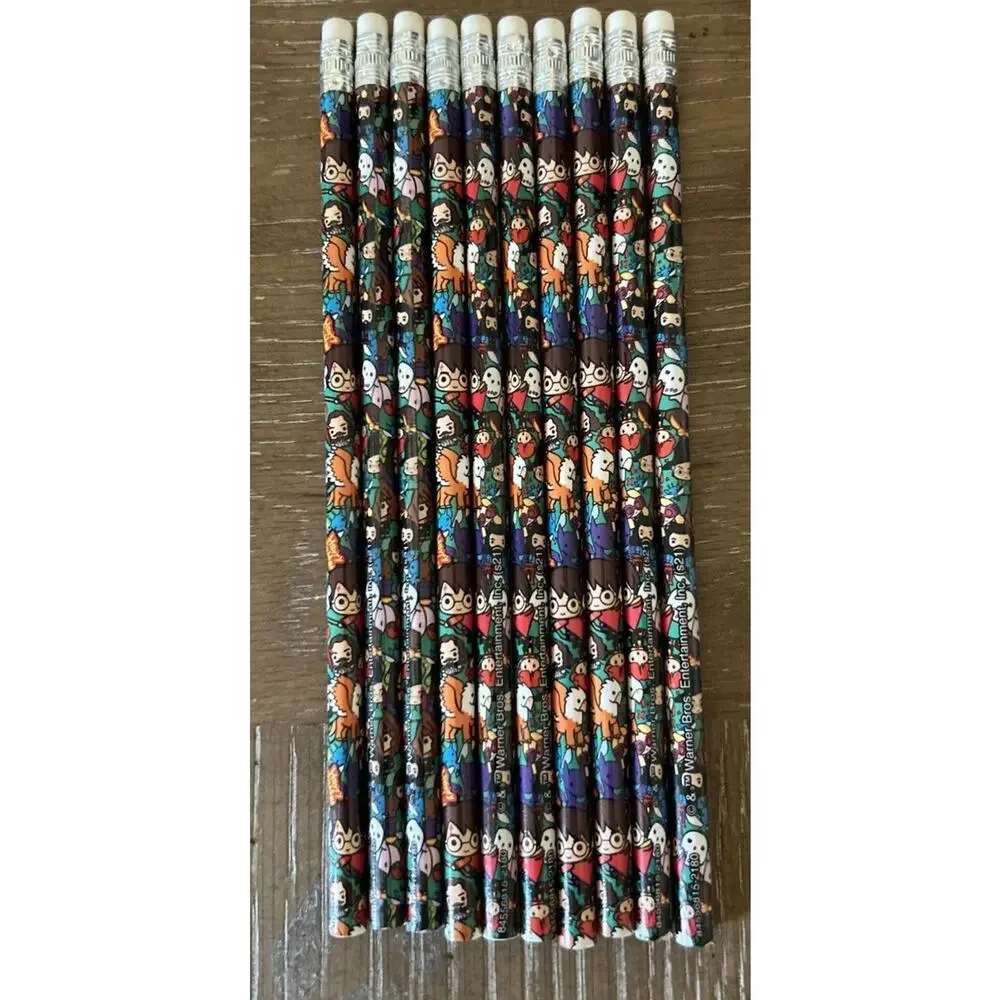 Lot of 10 Harry Potter And Friends Standard Wooden Pencils 7.5
